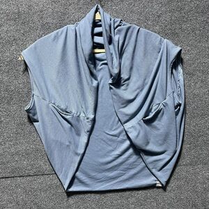 SWAG Bodhi Shawl Cardigan Womens Small Drape Open Front Sleeveless Pockets Light